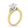 Zales 2-3/8 Ct. T.W. Certified Lab-Created Diamond Leaf-Sides Engagement Ring In 14K Gold (F/Vs2) Rings