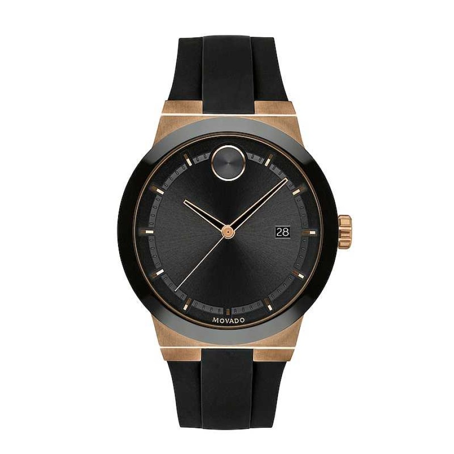 Movado Men'S Movado Bold® Bronze Ip Strap Watch With Black Dial (Model: 3600622) Watches