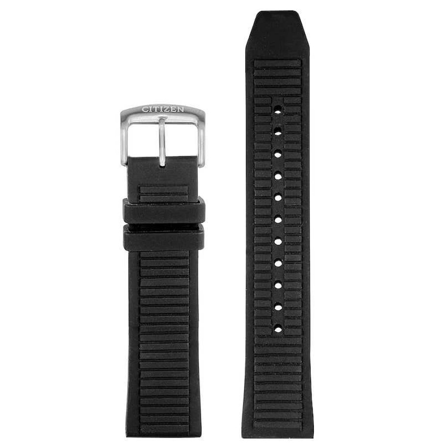 Citizen Men'S Citizen Cz Smart Interchangeable 22.0Mm Black Silicone Strap Replacement Band Watch Attachment (Model: 59-S54434) Watches