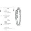 Zales Marilyn Monroe Collection 1/5 Ct. T.W. Diamond Hoop Earrings In 10K White Gold Earrings