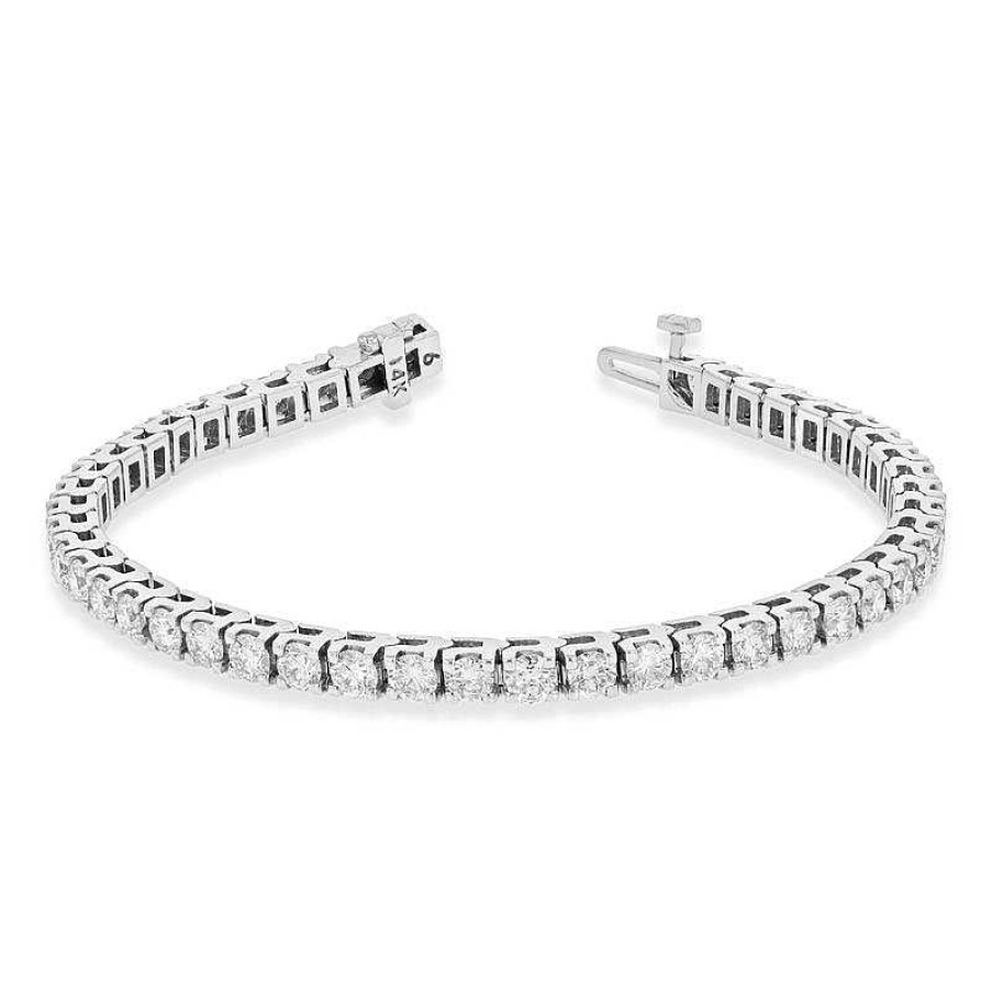 Zales 6 Ct. T.W. Diamond Tennis Bracelet In 14K White Gold (I/I1) Bracelets