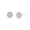 Zales 1 Ct. T.W. Certified Lab-Created Multi-Diamond Stud Earrings In 14K White Gold (F/Si2) Earrings