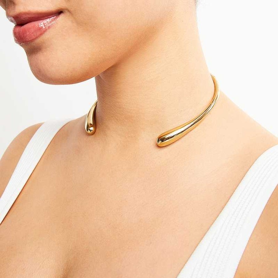 Zales Zales X Soko Double Dash Choker Necklace In Brass With 24K Gold Plate Necklaces