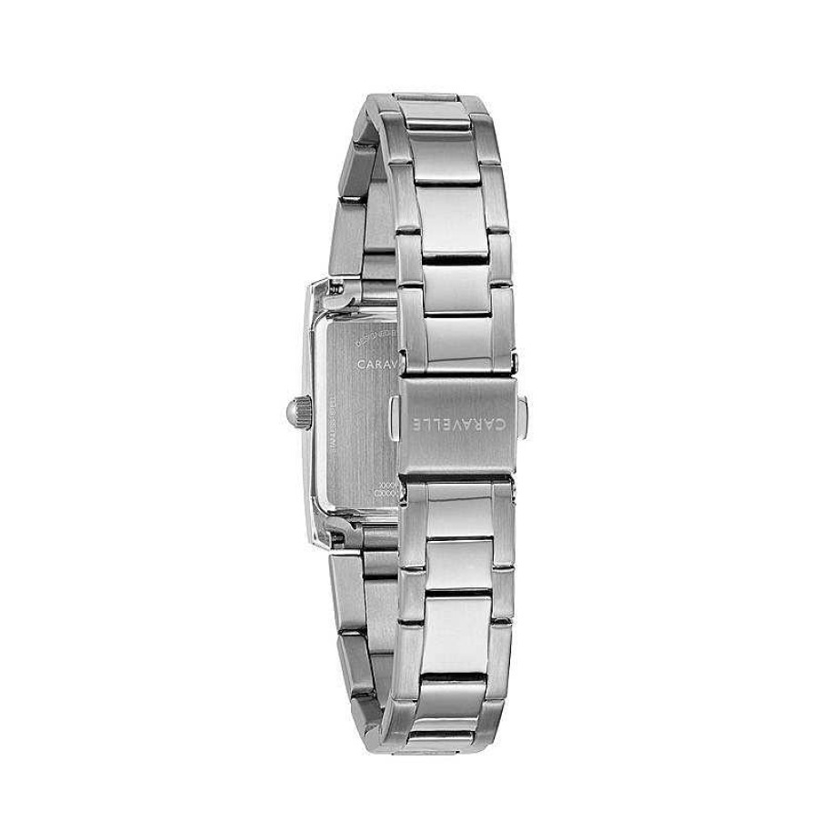 CARAVELLE Ladies' Caravelle By Bulova Watch With Rectangular Silver-Tone Dial (Model: 43L203) Watches