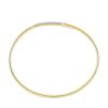 Zales 1/4 Ct. T.W. Diamond Bypass Wrap Bangle In 10K Gold Bracelets