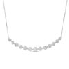 Zales 1 Ct. T.W. Multi-Diamond Flower Necklace In 10K White Gold Necklaces