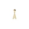 Zales Pdpaola At Zales Cubic Zirconia Letter Initial Bead Charm In Sterling Silver With 18K Gold Plate (Letters A-Z) Necklaces