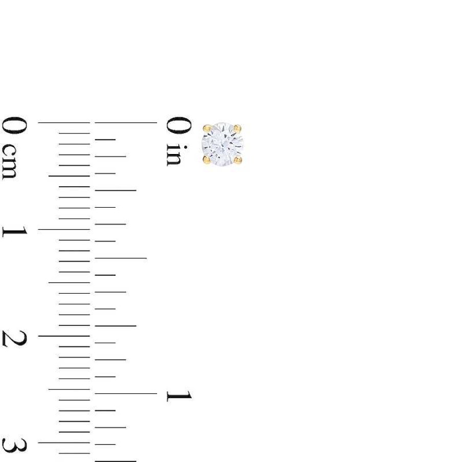 Zales 1/2 Ct. T.W. Certified Lab-Created Diamond Solitaire Stud Earrings In 14K Gold (F/Si2) Earrings