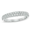 Zales 1/2 Ct. T.W. Diamond Two Row Band In 14K White Gold Rings