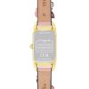 Coach Ladies' Coach Cadie Gold-Tone Ip Pink Leather Strap Watch With Rectangular Dial (Model: 14504191) Watches