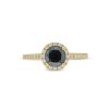 Zales 1-1/3 Ct. T.W. Black And White Diamond Frame Engagement Ring In 14K Gold Rings