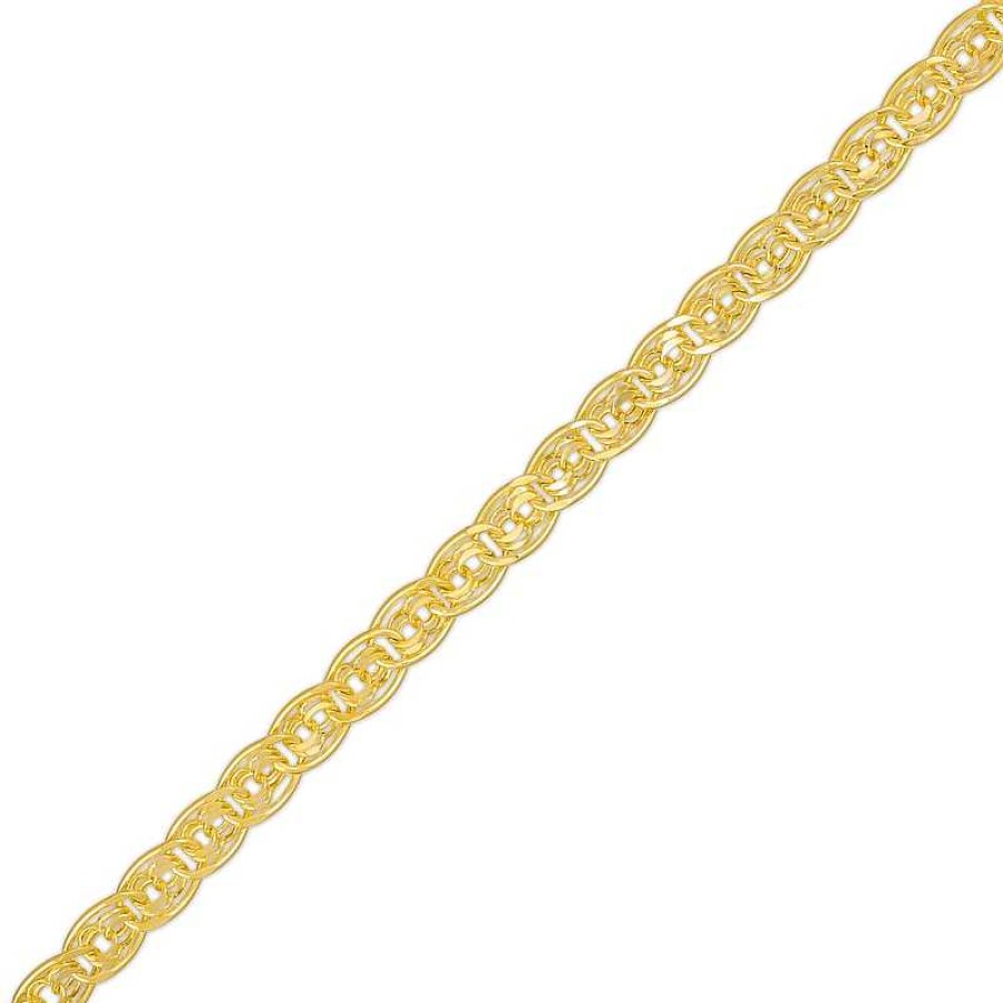 Zales 4.9Mm Layered Oval Link Bracelet In 10K Gold - 7.5" Bracelets