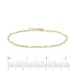 Zales 2.1Mm Singapore Chain Anklet In Solid 10K Gold - 10" Bracelets