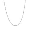 Zales Made In Italy 1.2Mm Adjustable Rope Chain Necklace In 14K White Gold - 22" Necklaces