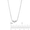 Zales 1/10 Ct. T.W. Diamond Three Stone Necklace In 10K White Gold Necklaces