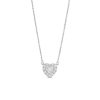 Zales 1/2 Ct. T.W. Certified Heart-Shaped Lab-Created Diamond Framed Pendant In 14K White Gold (F/Si2) Necklaces