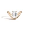 Zales Zales X Shahla 2 Ct. Certified Emerald-Cut Lab-Created Diamond Solitaire Zaha Dip Engagement Ring In 14K Gold (F/Vs2) Rings