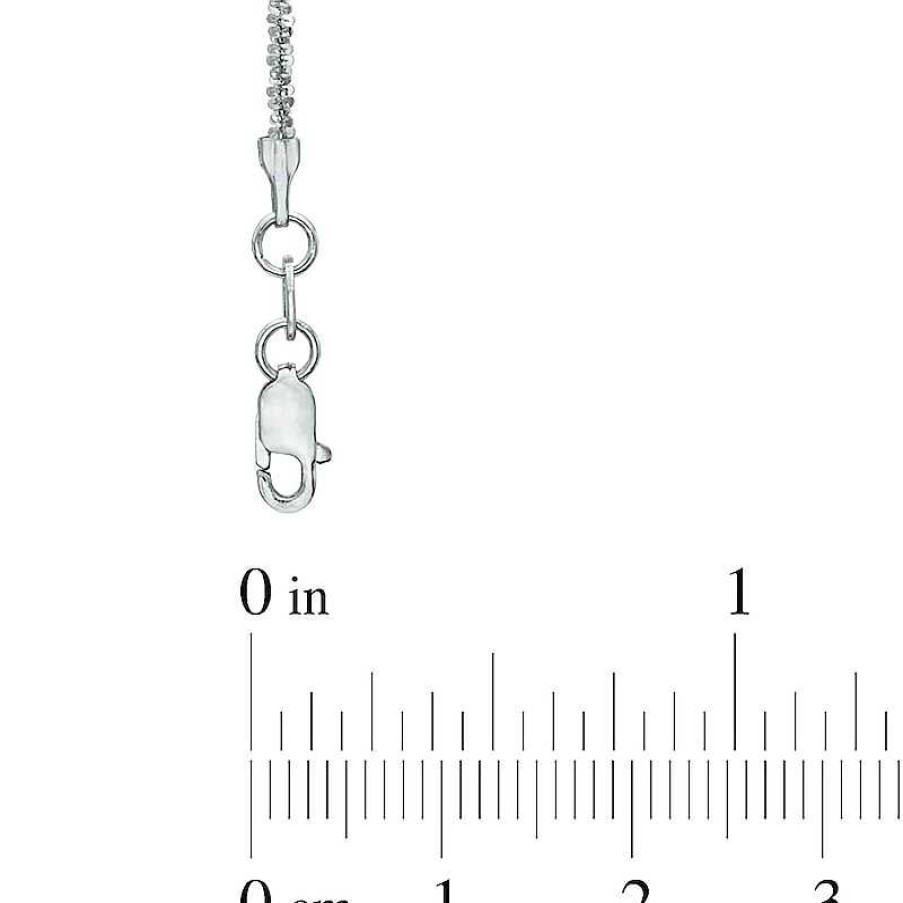 Zales 1.5Mm Sparkle Chain Necklace In Solid 14K White Gold - 18" Necklaces