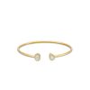 Zales 1/2 Ct. T.W. Diamond Oval-And Pear-Framed Bangle Bracelet In 10K Gold Bracelets