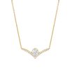 Zales You'Re The One 1-1/5 Ct. T.W. Certified Lab-Created Diamond Chevron Necklace In 14K Gold (F/Si2) 18.5" Necklaces