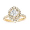 Zales Kleinfeld® X Zales 2 Ct. T.W. Certified Lab-Created Diamond Double Frame Engagement Ring In 18K Gold (F/Vs2) Rings