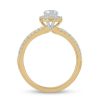 Zales Certified Lab-Created Diamond Center Stone 3/4 Ct. T.W. Frame Engagement Ring In 14K Gold (F/Vs2) Rings