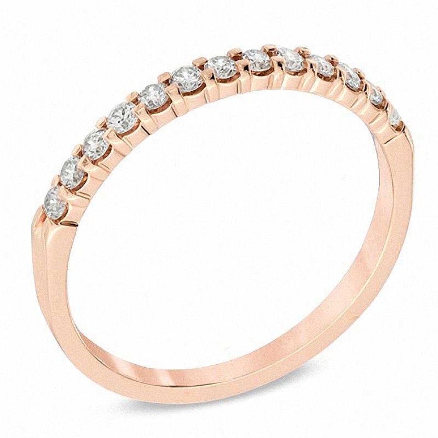 Zales 1/4 Ct. T.W. Diamond Band In 14K Rose Gold Rings