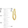 Zales Tilted Heart Hoop Earrings In 14K Gold Earrings