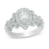 Zales Vera Wang Love Collection 1 Ct. T.W. Pear-Shaped Diamond Frame Engagement Ring In 14K White Gold Rings