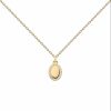 Zales Pdpaola At Zales Cubic Zirconia Frame Oval Pendant In Sterling Silver With 18K Gold Plate 21.65" Necklaces