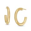 Zales Made In Italy 20.0Mm Tube J-Hoop Earrings In 14K Gold Earrings