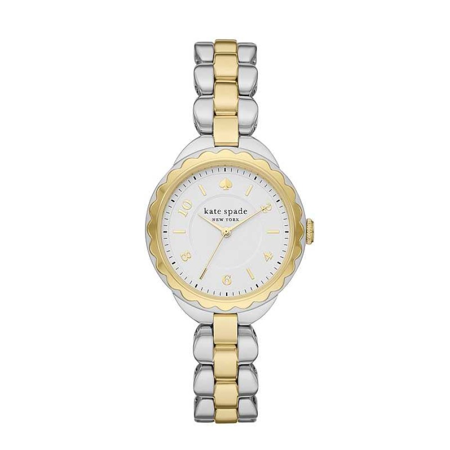 Kate Spade Ladies' Kate Spade Morningside Two-Tone Scallop Watch With White Dial (Model:Ksw1736) Watches