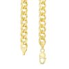 Zales Men'S 9.9Mm Curb Chain Necklace In Solid 14K Gold - 22" Necklaces