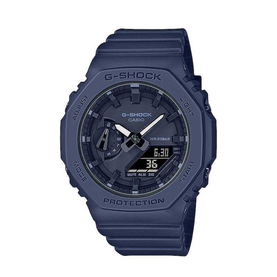 Casio Ladies' Casio G-Shock S Series Blue Resin Strap Watch With Blue Dial (Model: Gmas2100Ba21) Watches