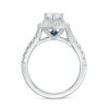 Zales Vera Wang Love Collection 1-3/4 Ct. T.W. Certified Pear-Shaped Diamond Frame Engagement Ring In 14K White Gold (I/Si2) Rings