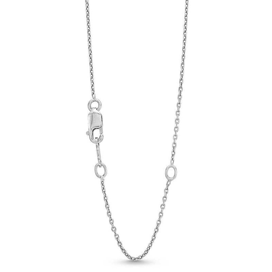 Zales 1/5 Ct. T.W. Diamond Chevron Necklace In 10K White Gold Necklaces