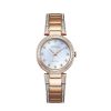 Citizen Ladies' Citizen Eco-Drive® Crystal Accent Rose-Tone Watch With Mother-Of-Pearl Dial (Model: Em0843-51D) Watches