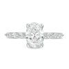 Zales Kleinfeld® X Zales 2-1/5 Ct. T.W. Certified Oval Lab-Created Diamond Scallop Shank Engagement Ring In Platinum (F/Vs2) Rings