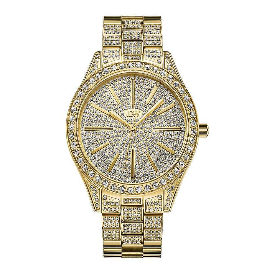 JBW Ladies' Jbw Cristal 1/8 Ct. T.W. Diamond And Crystal Accent 18K Rose Gold Plate Watch (Model: J6346A) Watches