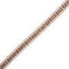 Zales 3-1/2 Ct. T.W. Champagne And White Diamond Triple Row Bracelet In 10K Rose Gold Bracelets