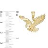 Zales Men'S Diamond-Cut Flying Eagle Necklace Charm In 10K Gold Necklaces