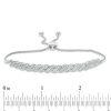 Zales 3/8 Ct. T.W. Diamond "S" Curve Bolo Bracelet In Sterling Silver - 9.5" Bracelets