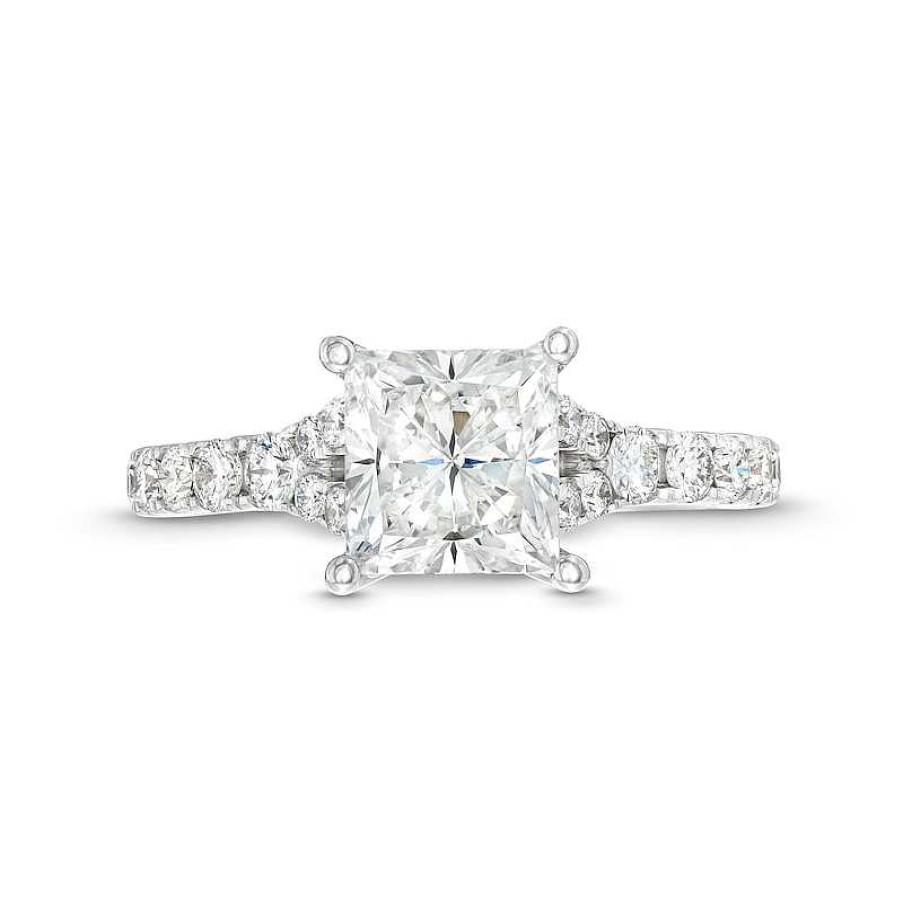 Zales True Lab-Created Diamonds By Vera Wang Love 2-1/2 Ct. T.W. Princess-Cut Engagement Ring In 14K White Gold (F/Vs2) Rings