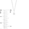 Zales Essentials 1/2 Ct. T.W. Princess-Cut And Round Diamond Solitaire Pendant And Earrings Set In 10K White Gold (J/I3) Necklaces