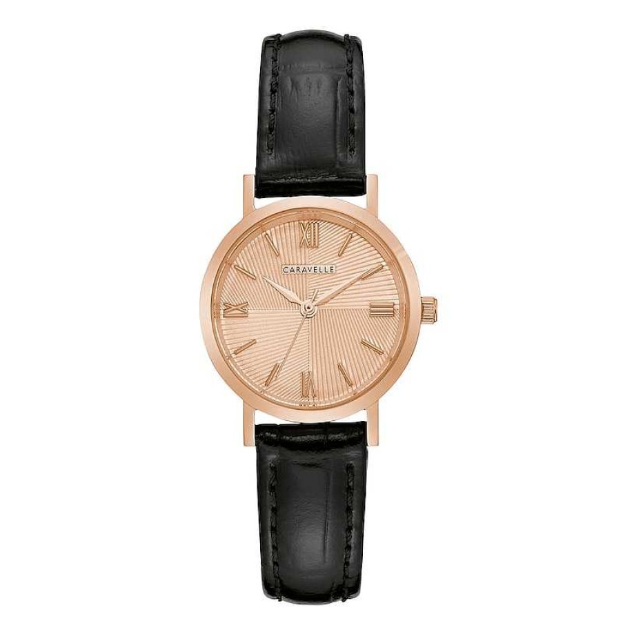 CARAVELLE Ladies' Caravelle By Bulova Rose-Tone Strap Watch With Rose-Tone Dial (Model: 44L259) Watches