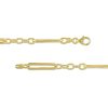 Zales Paper Clip Link And Rolo Chain Necklace In Hollow 10K Gold - 18" Necklaces