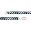 Zales Men'S 10.5Mm Cuban Curb Chain Necklace In Blue Ip Stainless Steel - 24" Necklaces