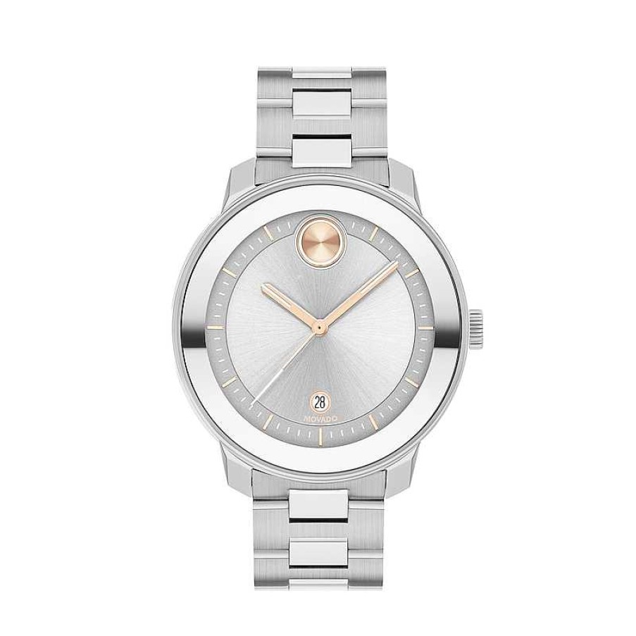 Movado Ladies' Movado Bold® Verso Watch With Silver-Tone Dial (Model: 3600747) Watches