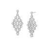 Zales 1 Ct. T.W. Lab-Created Diamond Open Chandelier Drop Earrings In 10K White Gold Earrings