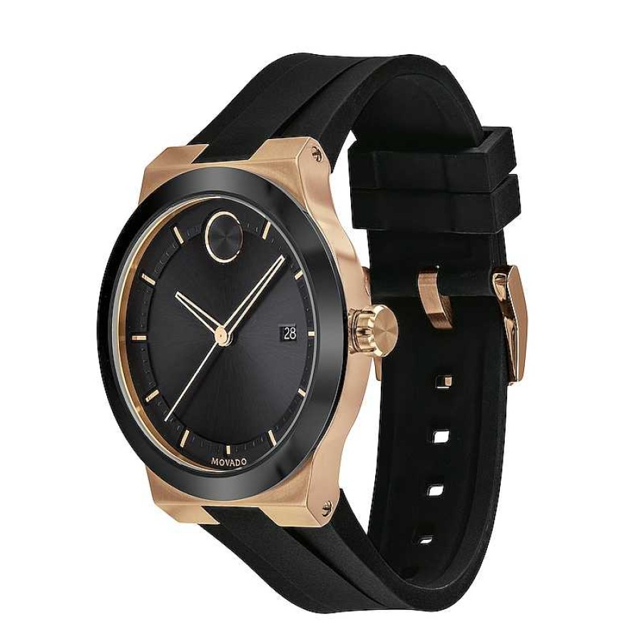 Movado Men'S Movado Bold® Bronze Ip Strap Watch With Black Dial (Model: 3600622) Watches